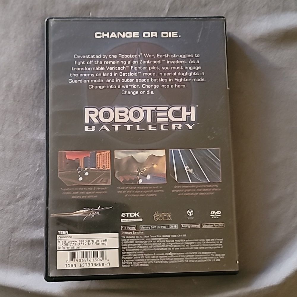 PS2 video game. ROBOTECH - Picture 2 of 3